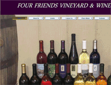 Tablet Screenshot of fourfriendsvineyard.com